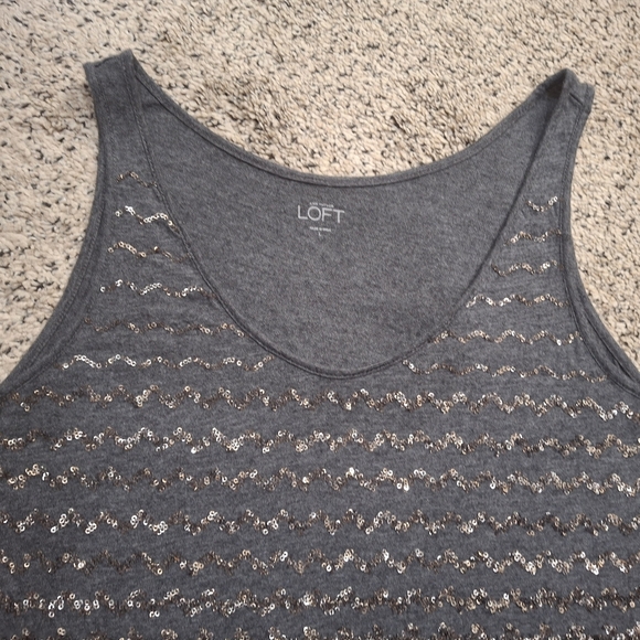 LOFT sequins tank large - Picture 7 of 9